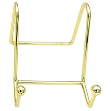  Sturdy Iron Shelf Metal Plate Stand Table Top Display Book Stands for