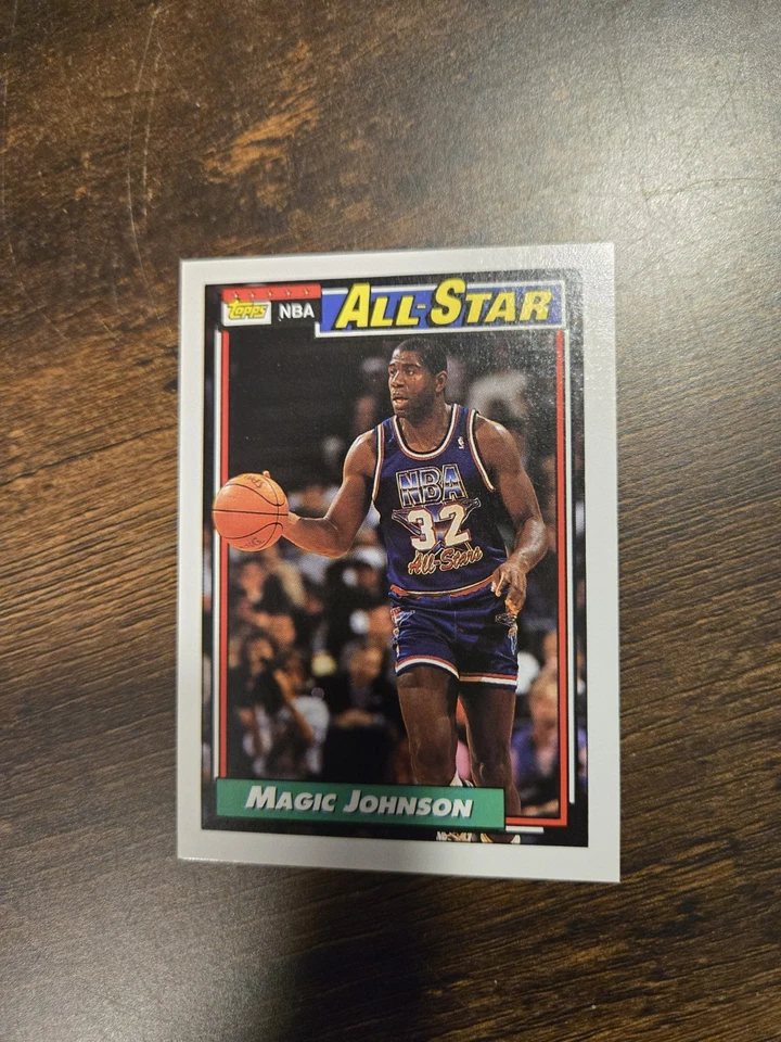 1992 Topps Tout Star Magique Johnson Carte #126 Original Basketball NBA USA Made - Photo 4/4