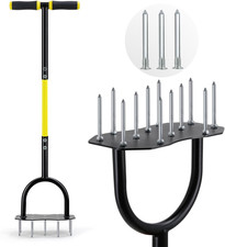 Lawn Aerator Tool, Updated 36" Spike Aerator Lawn Tool with