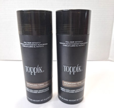 TOPPIK Hair Building Fibers Medium Brown 1.94 oz. GIANT NEW UNOPENED Lot of 2