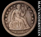 1850-O Seated Liberty Dime - Small 'O' F-103 - Semi-key  Better Date  #i6017