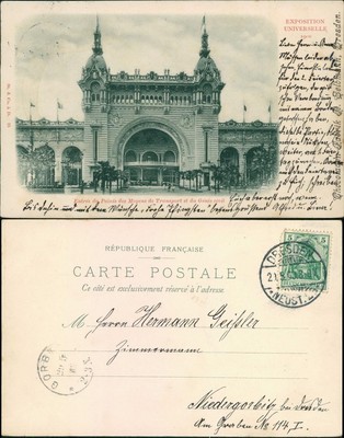 CPA Paris Palais des Moyens de Transport - EXPO 1900