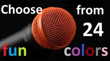 Grill for Shure SM58 / 57 Microphone - Choose from interesting colors - RK143G