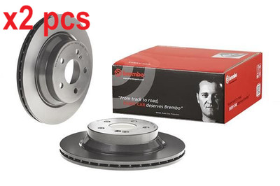 X2 PCS L&R SIDES FITS MERCEDES-BENZ CLS CLS 280 BRAKE DISC 09.A358.11 BREMBO