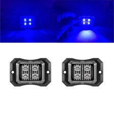 2x Auto 4LED Frontblitzer Warnleuchten Blitzlicht Strobe Leuchte 12/24V LKW IP65