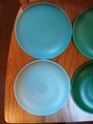 Mainstays Stoneware Salad Plates Blue Green (Turquoise) Dishwasher Safe Set of 4 — photo 7