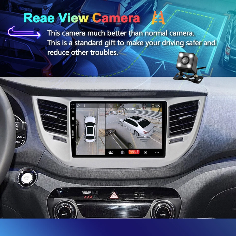 9'' AUTORADIO GPS FÜR HYUNDAI TUCSON 2014-18 CARPLAY GPS ANDROID 14 DAB 6G+128GB - Bild 4 von 4