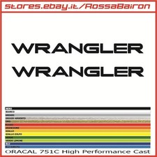 KIT 2 ADESIVI JEEP WRANGLER mm.300 x 24 - STICKERS AUFKLEBER PEGATINAS DECALS