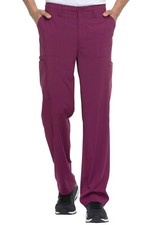 Dickies Scrubs Men Natural Rise Drawstring Tall Pant DK015T WNPS Wine Free Ship