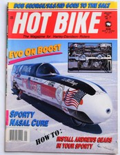 HOT BIKE MAGAZINE - JANUARY 1991 - HD STREAMLINER + more