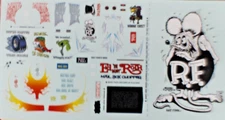 model decaL R A R E  ED ROTH RAT FINK  1/25 BEAUTIFUL BRITE COLOR /GREAT QUALITY