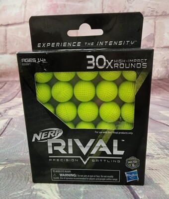 Hasbro Nerf Rival Edge Series 30x High-impact Rounds E3397 New In Box 30 Count