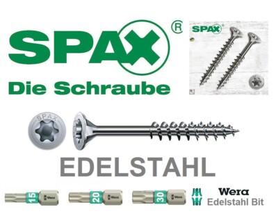TOP Edelstahl A2 Spax  Senkkopfschraube Spaxschraube T - STAR Plus 4CUT rostfrei