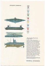 General Dynamics Electric Boat Vintage 1952 Original Magazine Print Ad