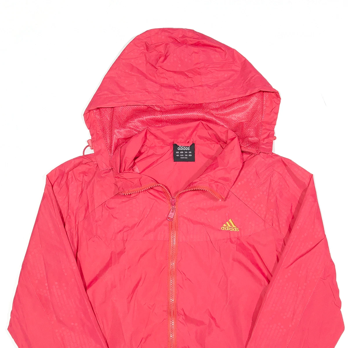 Pink adidas deals rain jacket