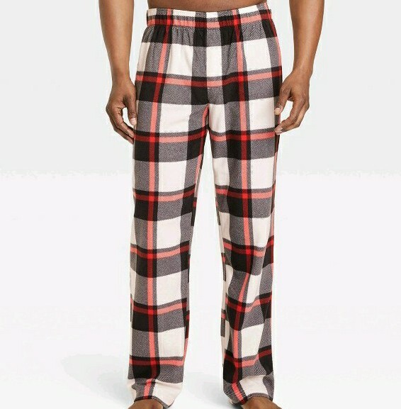Men's Holiday Plaid Pajama Pants Matching Family Fleece Medium NWT eBay