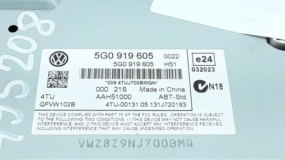 Volkswagen GOLF VII 2012- Radio Autoradio 5G0919605 - Bild 3 von 3