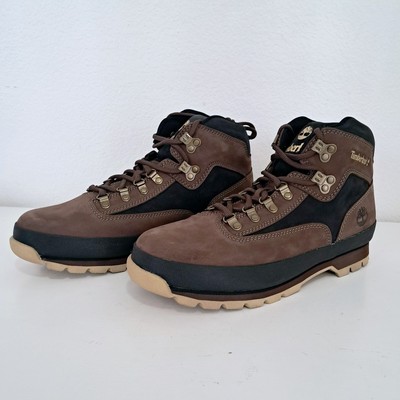 Mens Timberland Euro Mid Hiker Lace Up Boot Dark Brown  display picture 2