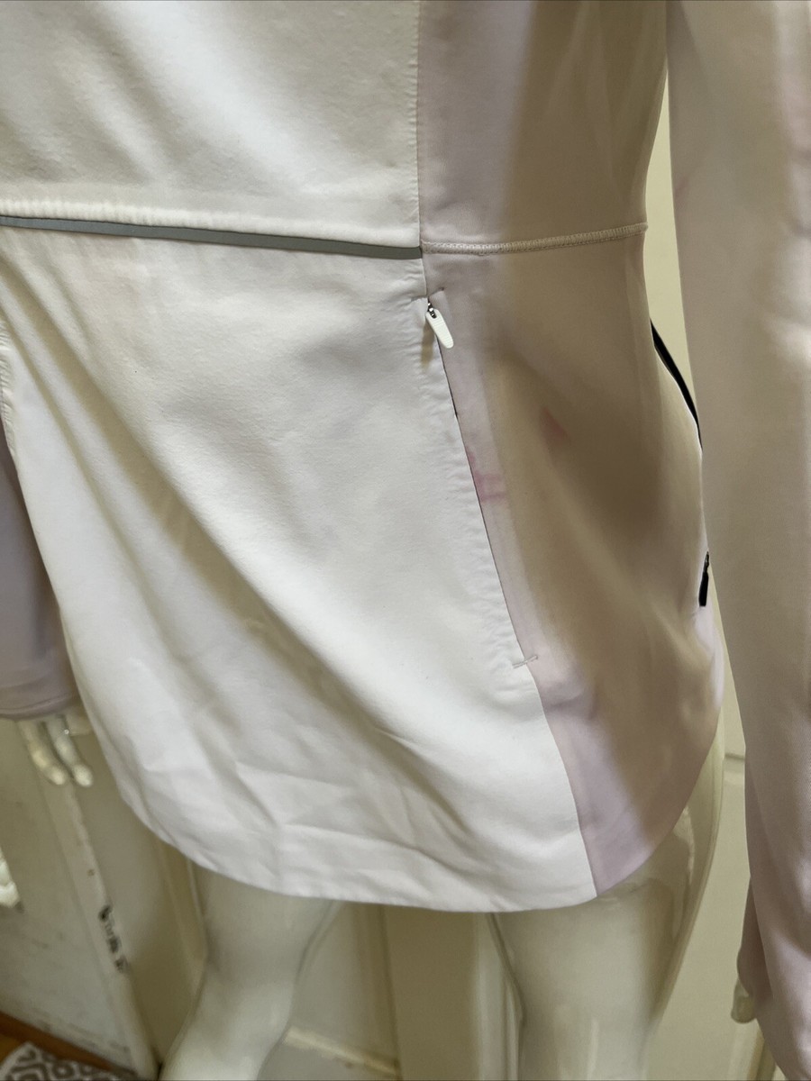 LULULEMON White/Pale Pink RUNNING MIST OVER Hooded Full