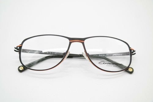 Conquistador Marwitz SR 18 73 Schwarz Orange Oval Brille Brillengestell Neu - Bild 6 von 6