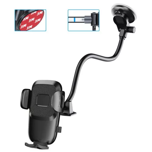 Universal Car Windshield Gooseneck Stand Mount Holder Suction Cup For Cell Phone - Picture 2 of 12