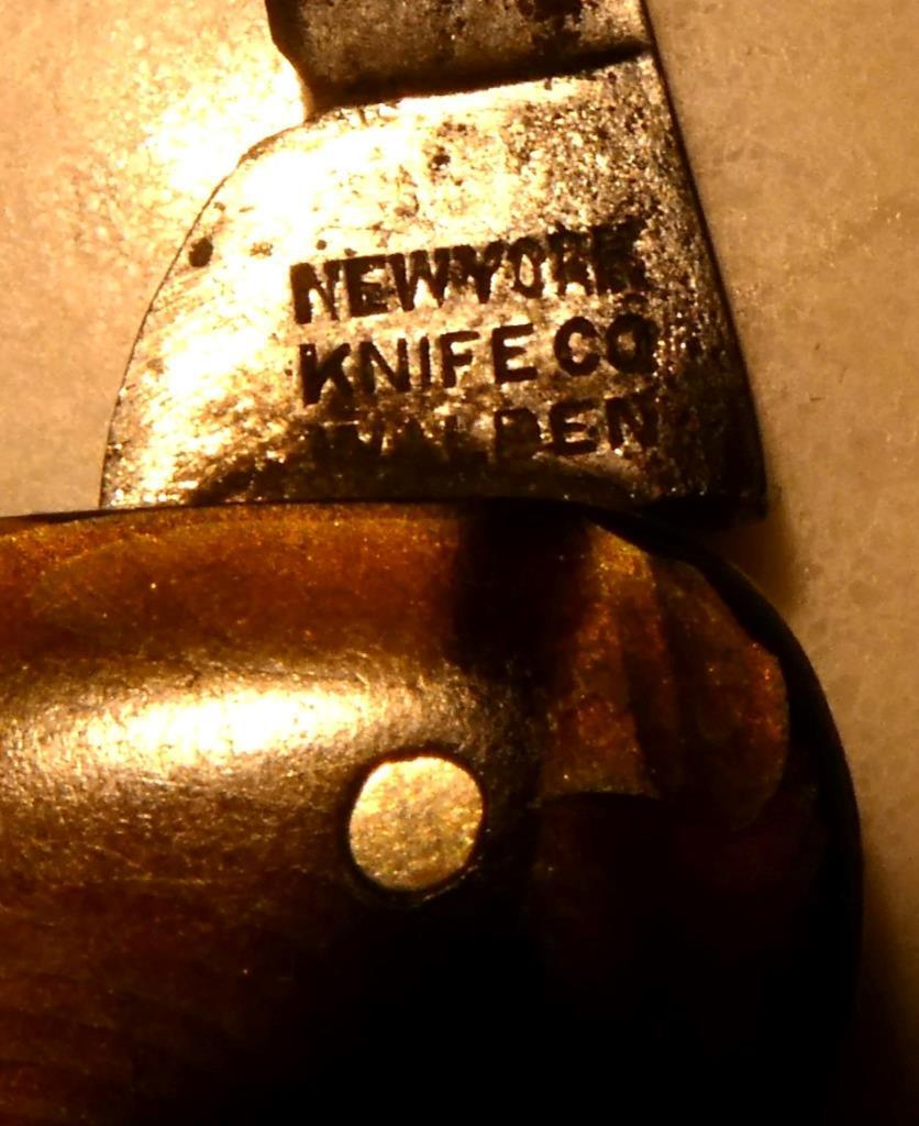 Hammer Brand New York Knife Co Walden 2 Blade Pocket Knife Brown Pearl