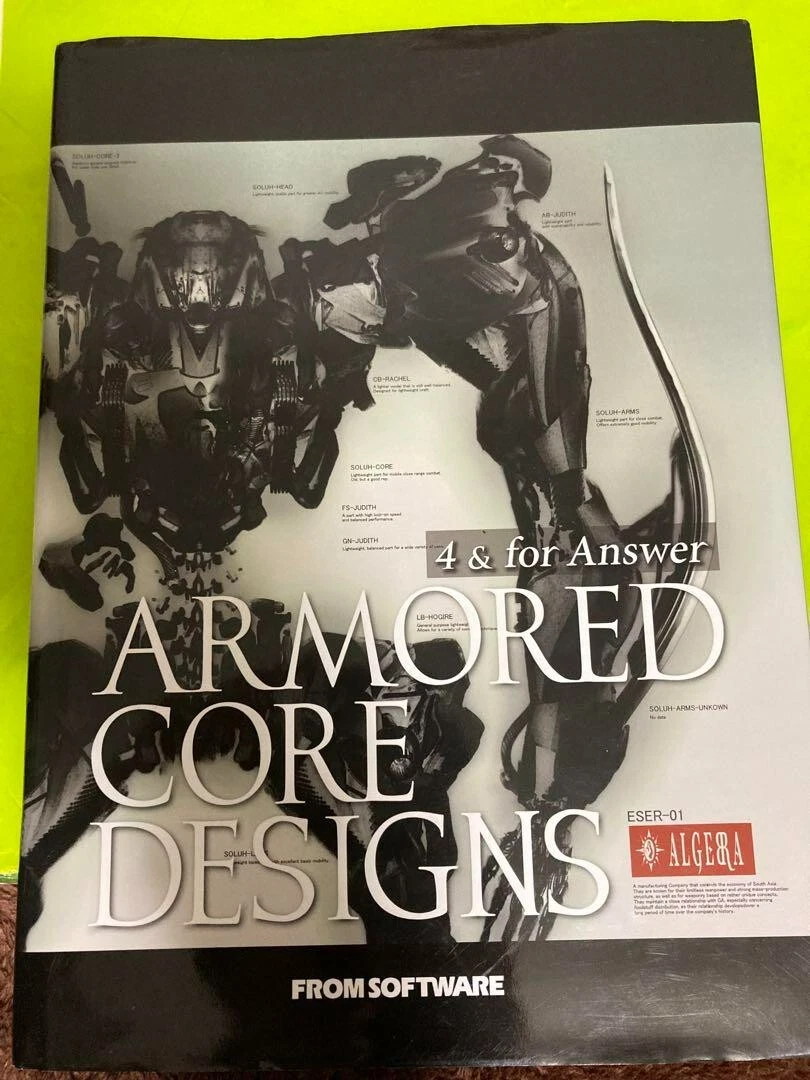 Armored Core Designs 4 & for Answer Art Book