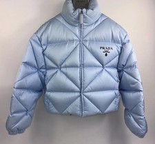 Prada - Re Nylon Cropped Down Jacket Size: 38 / M