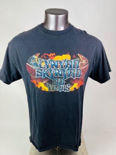 LYNYRD SKYNYRD 30 YEARS VINTAGE 2003 VICIOUS CYCLE TOUR T-SHIRT ADULT LARGE - Afbeelding 1 van 4