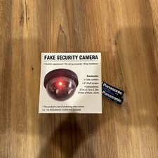 Dummy Camera Fake Security Dome Camera Flashing Red LED Light 26 