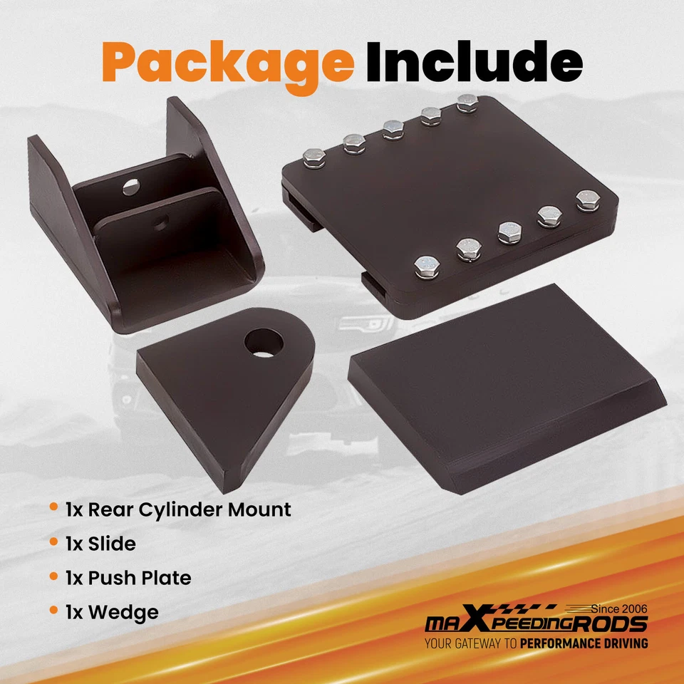 Rear Slide Wedge Push Plate Hydraulic Cylinder Mounting kit fit Log Splitter - Image 2 of 4