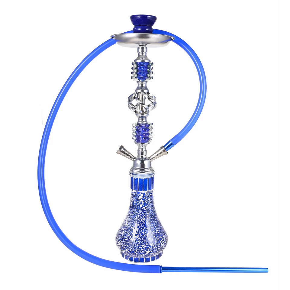 RMAN Shisha Set Wasserpfeifen mit 200g Shiazo Dampfsteine Kohleanzünder Blau - Bild 3 von 4