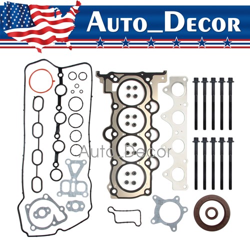 Engine Gasket Set+Head Bolts For 20122019 Hyundai Kia Accent Rio 1.6L