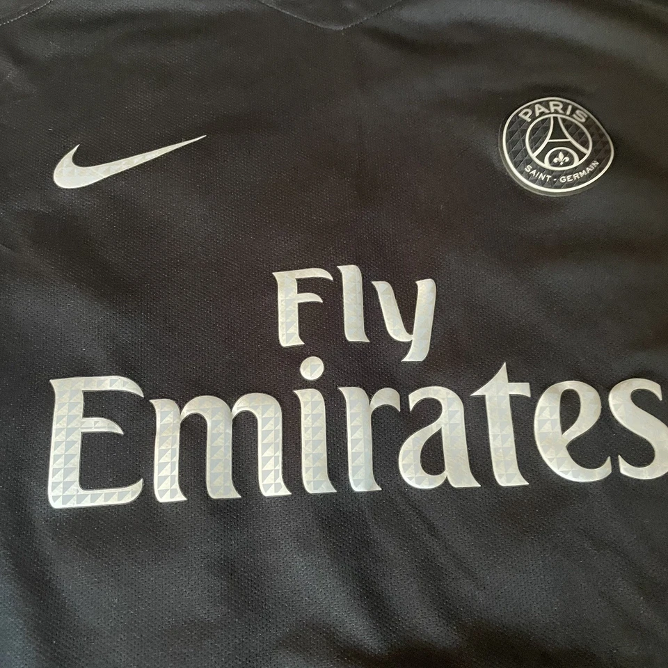 Camiseta deportiva de fútbol americano Nike juvenil XL de París Saint-Germain 2015/2016 Aurier #19 Foto 3 de 4