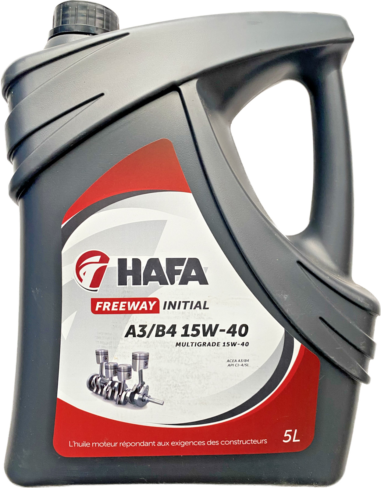 Huile moteur HAFA Freeway Initial 15W40 A3 B4 pour voiture essence et diesel en bidon de 5L
