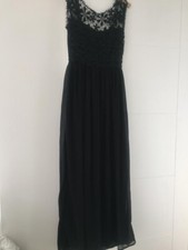 Black lace maxi dress - Size 10 - Sleeveless