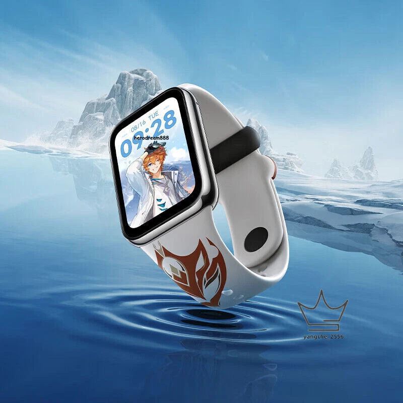 US!1.74″Genshin Tartaglia Xiaomi Mi 8 Pro Smart WAtch Blood Oxygen Fitness Gifts - Image 2 of 4