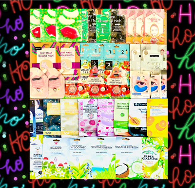 Holiday Cheer MASK Set, 17 Masks to Pamper Your Face, Eyes, Lips, Nose, Hands +