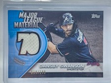 2021 Topps Baseball Sereis 1 Dansby Swanson Major League Material Game-Worn /199
