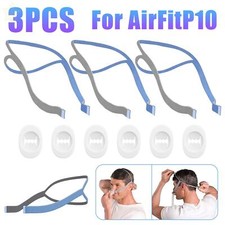 3 Pack Replacement Headgear strap for ResMed Airfit P10 Nasal Pillow CPAP Mask