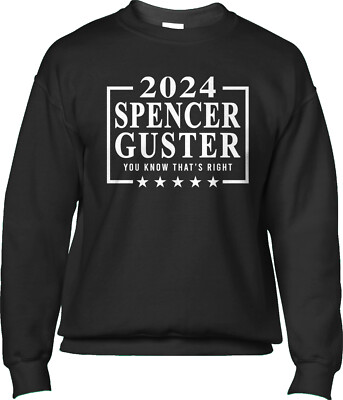 Spencer Guster Election Voting Humor Joke Funny Parody Satire Mens Sweatshirt