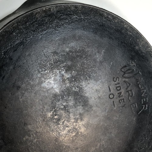 VINTAGE WAGNER WARE SIDNEY -0- CAST IRON SKILLET #9 1059 11 1/2" - Picture 11 of 18