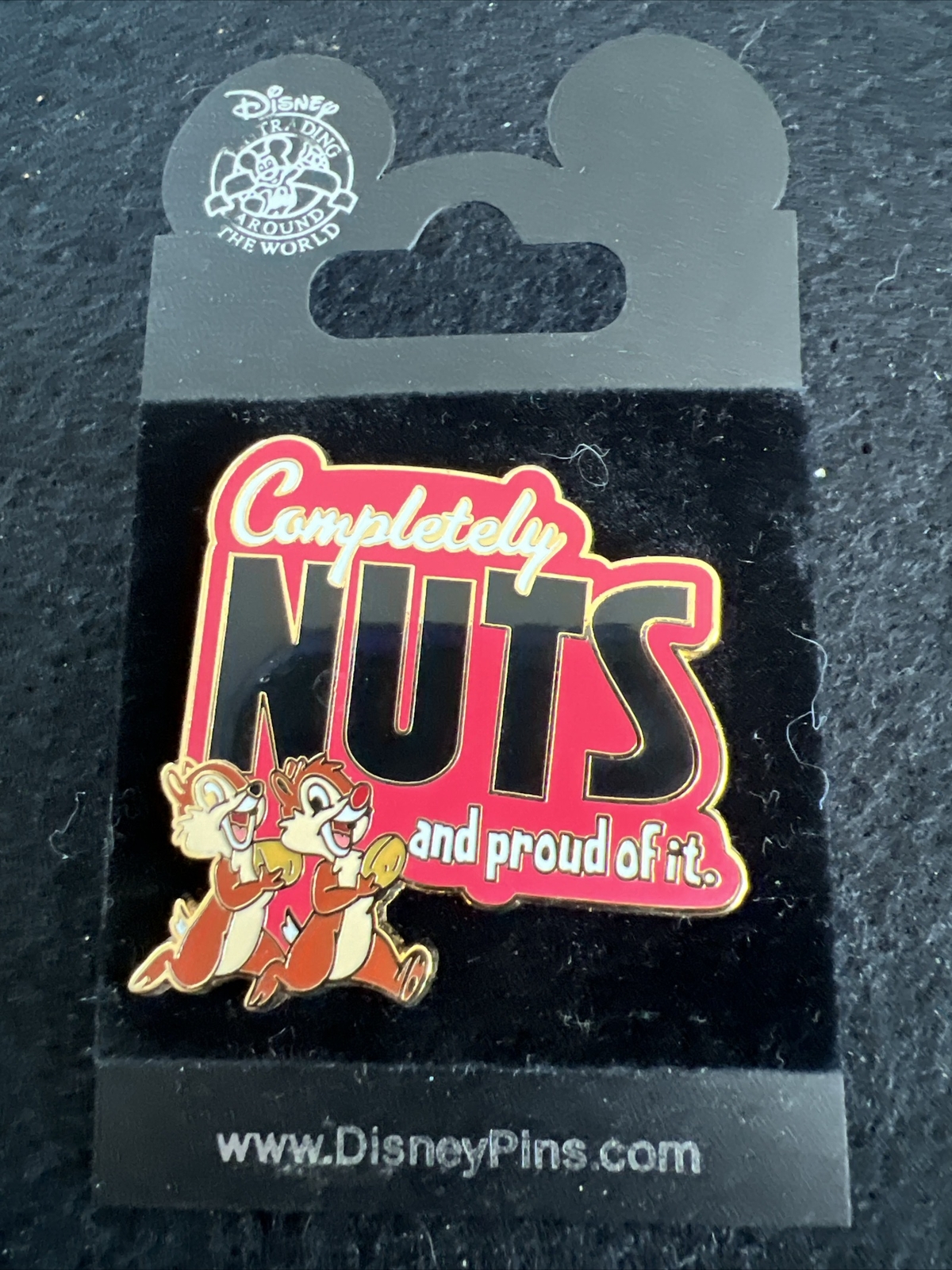 WDW Walt Disney World 2008 Completely Nuts Chip N Dale PIN New on Card PP #62256
