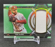 2021 Triple Threads PAUL DEJONG Jumbo Player Worn EMERALD RELIC /27 SP