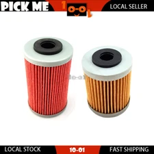 Motorcycle 1st+2nd Oil Filter For KTM 525 EXC 2003 2004 2005 2006 2007 AU stock