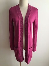 MACY'S Charter Club Long Cardigan Sweater Rosy Pink Size S