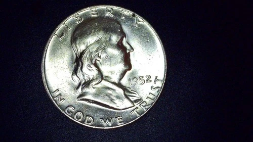 1952 D Franklin Half Silver Dollar 90% silver! BU