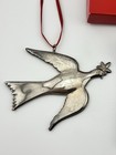 Gorham Sterling Silver Peace Dove Ornament 1995 Annual Edition Red Felt Back — photo 2