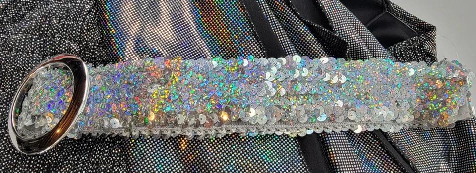 Женская диско королева костюм 70-х танцы Diva Go Go девочка комбинезон Хэллоуин размер L - Изображение 4 из 4