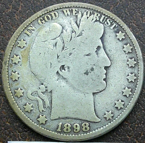 US 1898 Barber Half Dollar **